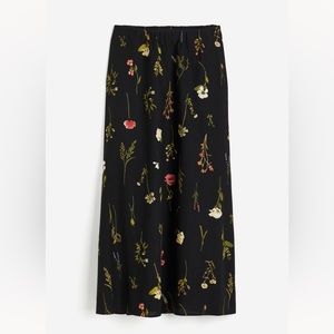 Linen Blend Maxi Skirt